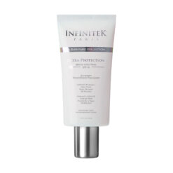 protector solar ultra protection spf 50 broad spectrum sunscreen tinted mineral face lotion uva uvb protection mate finish, acabado mate, water resistant, resistente al agua, 80 minutes minutos