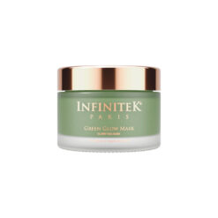 frasco de Mascarilla Green Glow AHA+BHA+CBD iluminadora para acne, disminuir manchas y poros dilatados